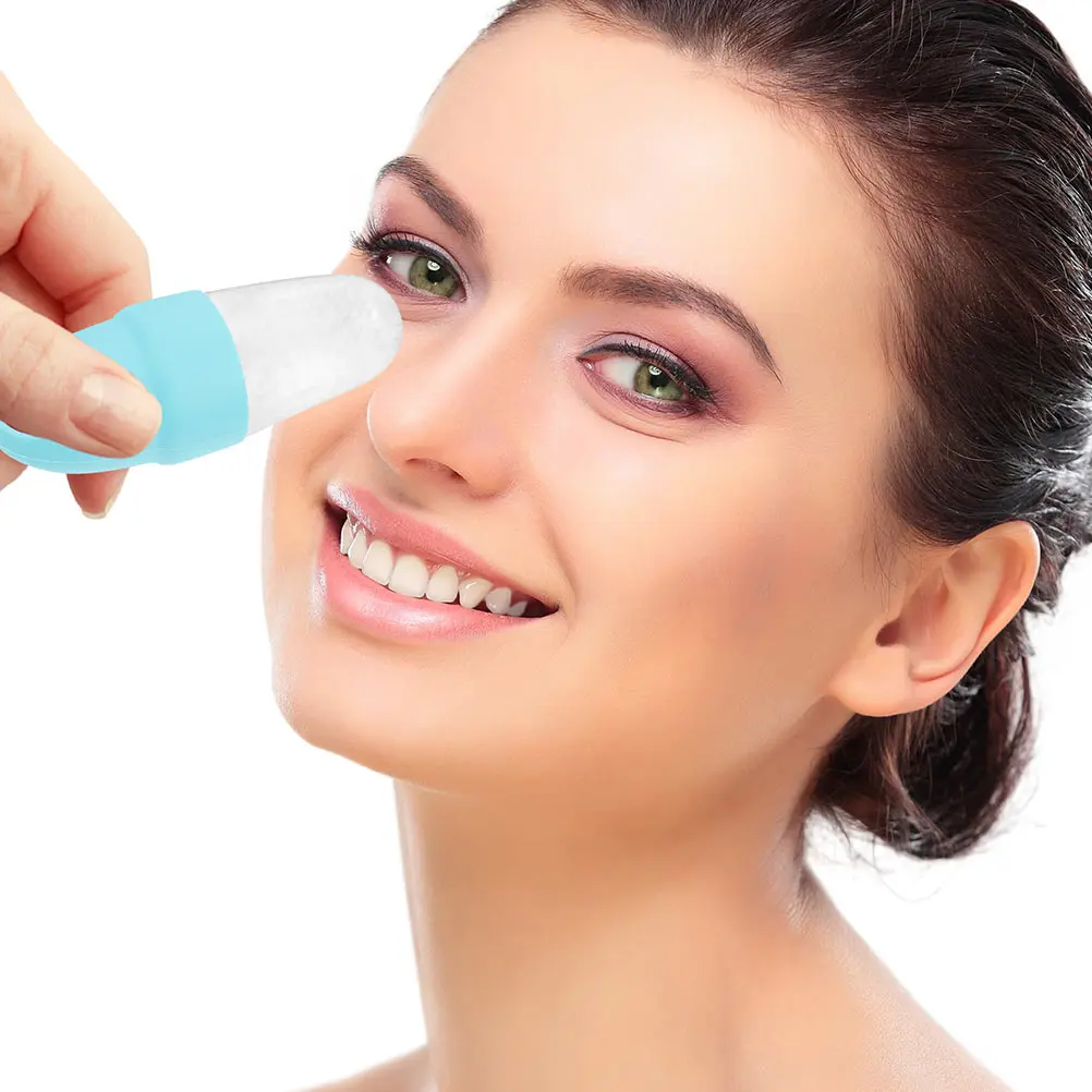 

2pcs Facial Silicone Grid for Skin Care Face Massager Reusable Gel Pack Cooling Eyes Relief Fatigue