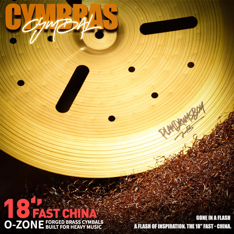 PD Mc100 Bronze Cymbal Pack 14 16 20 Inch 4-Piece Set Hi-Hat Crash Ride Professional Sound For Live Drummers Gear