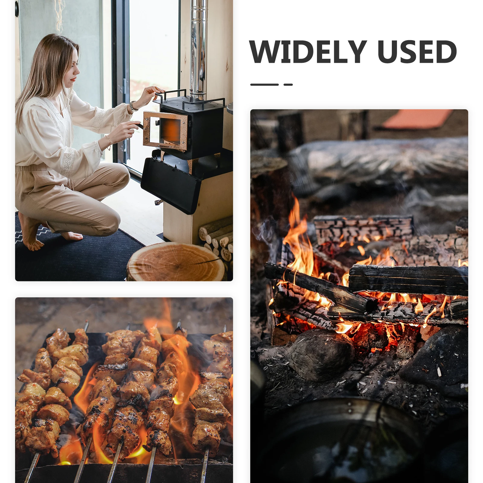 

1pc Wood Stove Gasket Fiberglass Rope Seal Door Gasket Replacement For Wood Burning Fireplace Insert Stove Accessories