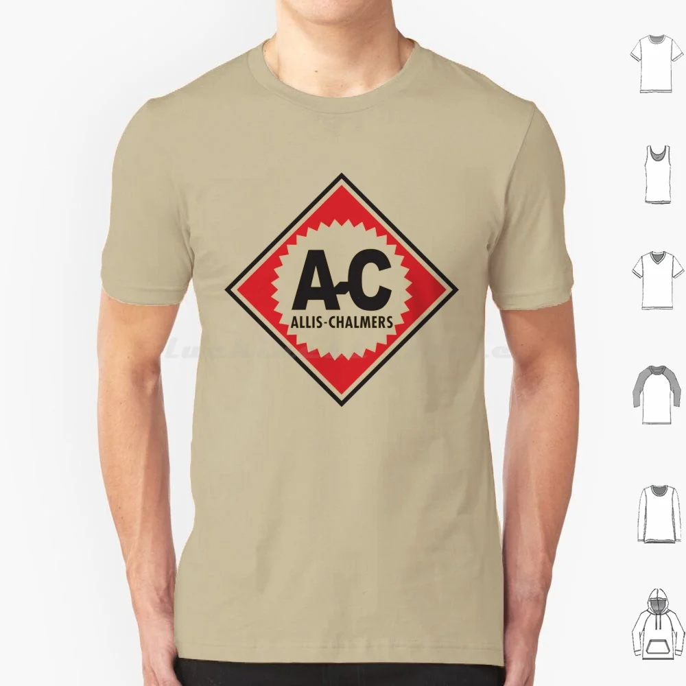 Camiseta Vintage con Logo de Allis Chalmer A-C, Camiseta de algodón con estampado artesanal para hombres y mujeres, Allis Chalmers John International Harvester Tractor Vintage