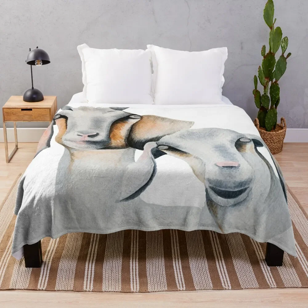 

Goat and goat Throw Blanket Luxury Kid'S Luxury Brand Blankets
