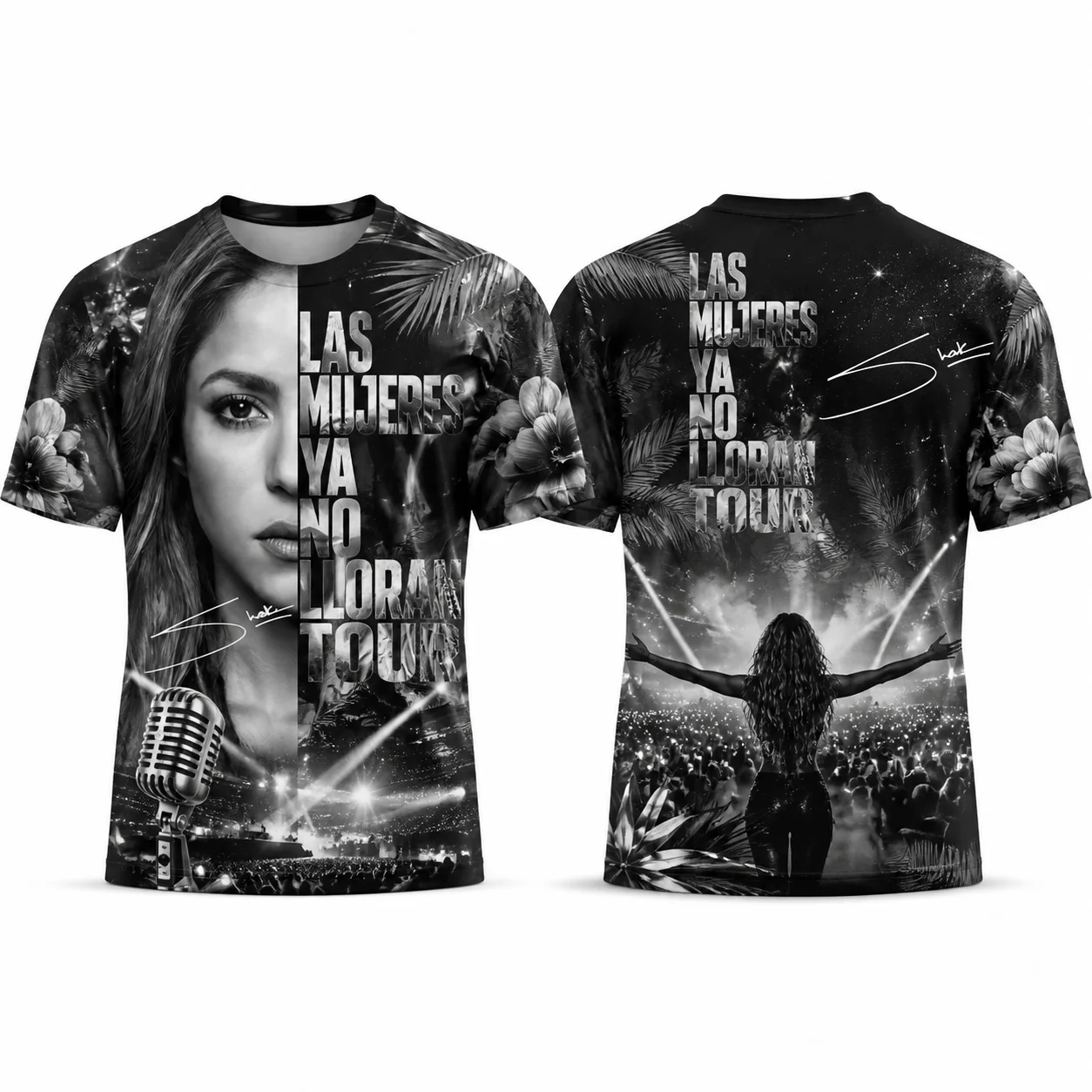 Shakira Las Mujeres Ya No Lloran World Tour 2026 Graphic Tshirt Men Women Vintage Top Streetwear Mens Women'st Tee Y2k Harajuku