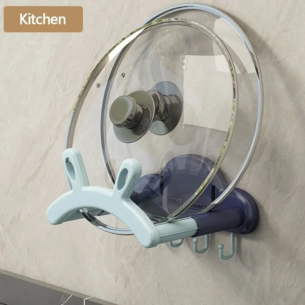 Telescopic Washbasin Rack Wall Mounted Rabbit Ears Storage Shelf Multifunctional No Punching Washbasin Hook