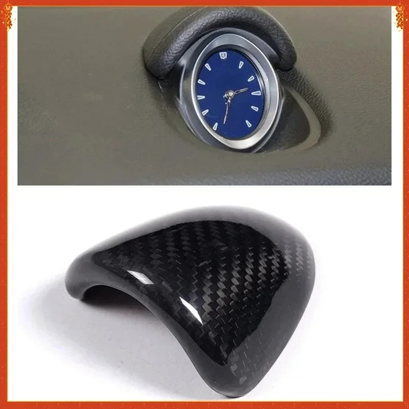 

Для Maserati Ghibli настоящее сухое углеродное волокно 2014-2022 часы на приборной панели декоративная крышка наклейка аксессуары для модификации интерьера