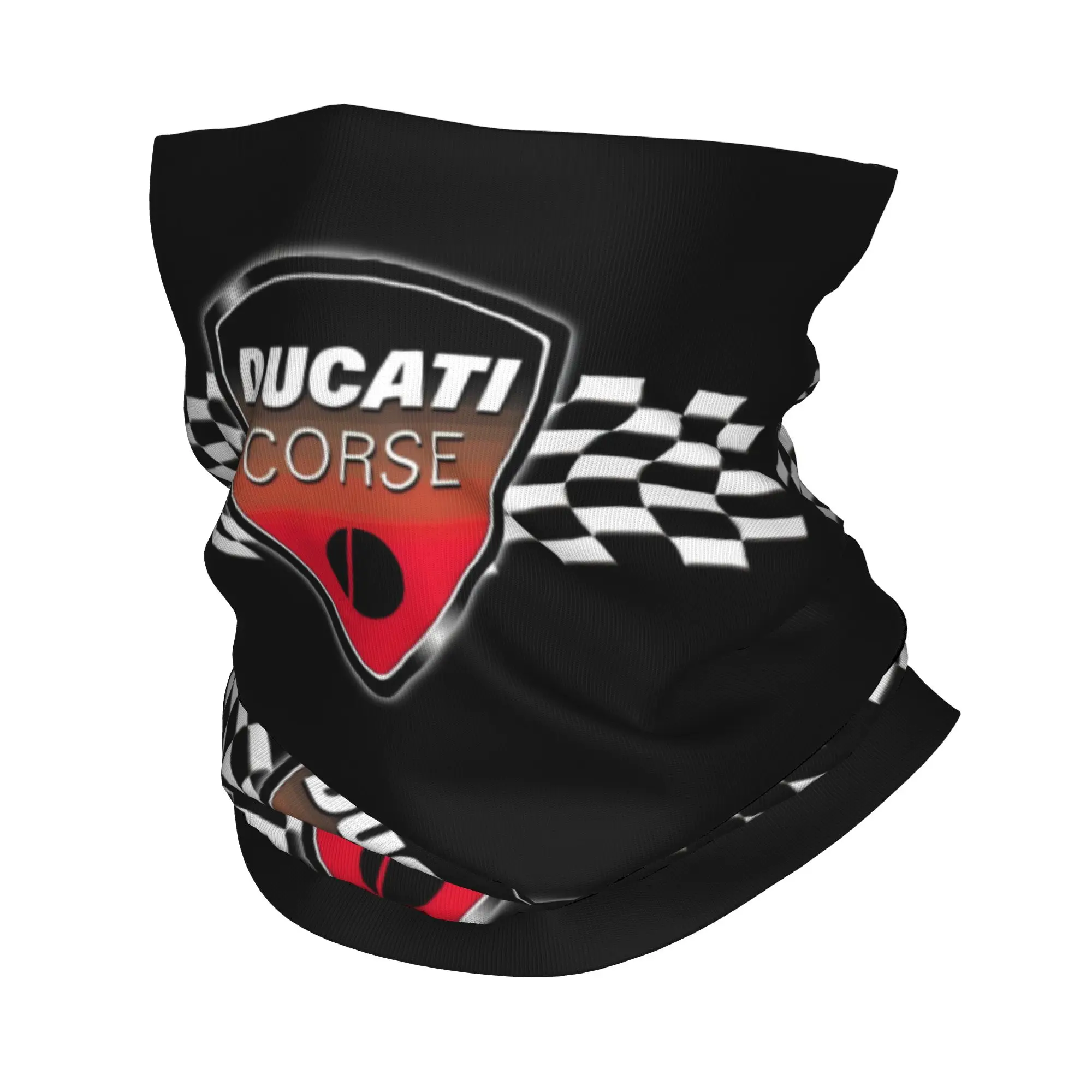 Maßgefertigter Ducati Motorrad-Bandana Halswärmer für Männer und Frauen Winter Wandern Ski Schal Gaiter Rennteam Gesichtsbedeckung