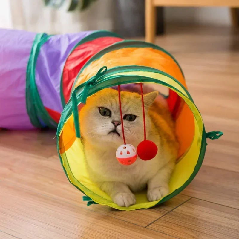 Cat Play Tunnel Tube Multi-shape Funny Pet Hole Play Tube Collapsible Hamster House Tunnel Toy For Pet Gerbil Rat Small Animals