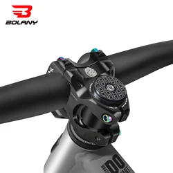 BOLANY Bike Short Stem MTB Power Ultralight Aluminum Alloy 35mm Handlebar Stem for Downhill Riding Mountain Bicycle Accessories
