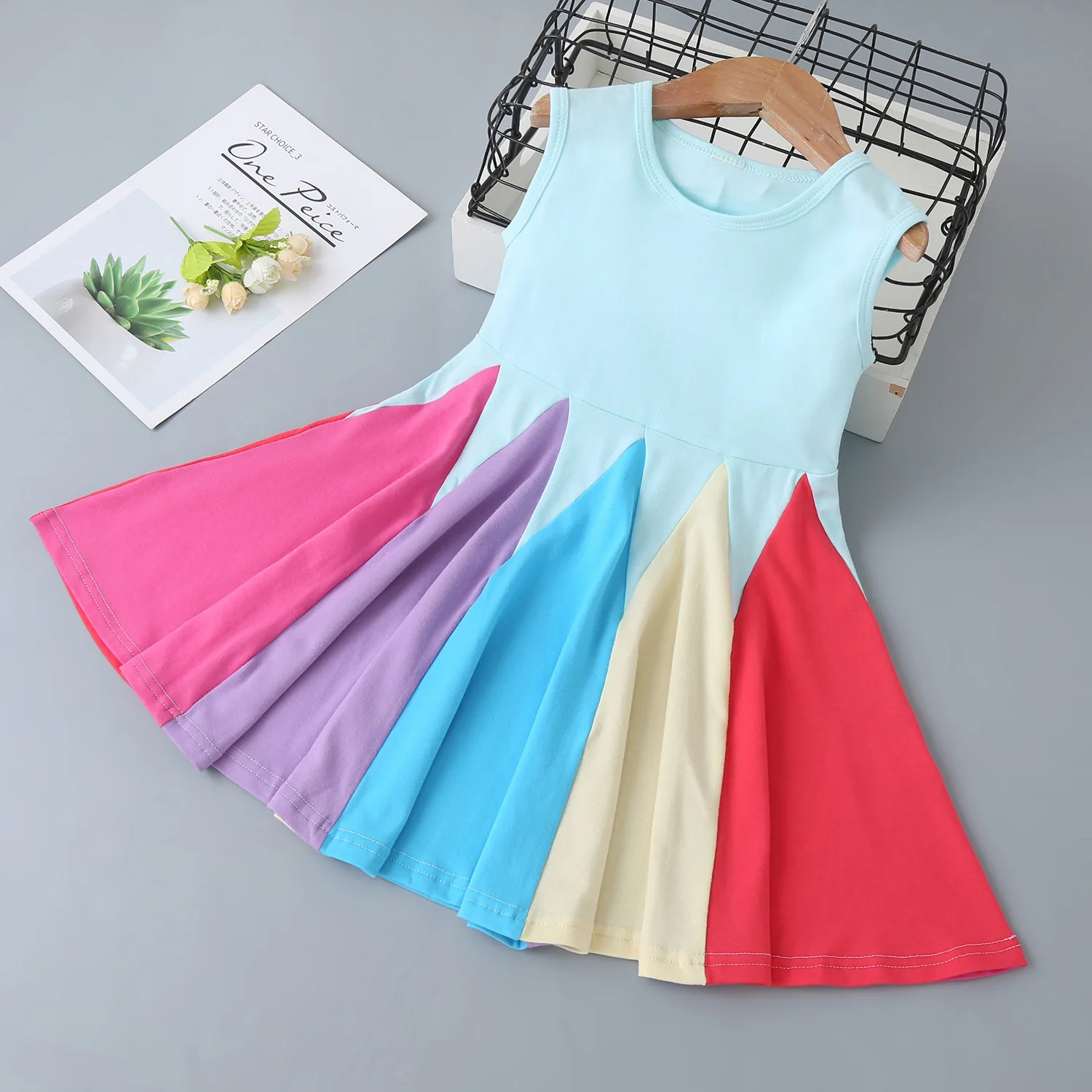 Baby Girls Dress Tollder KIds 100% Cotton Long Sleeve RainBow Unicorn Flower Dresses Autumn Winter Clothes Children Clothing