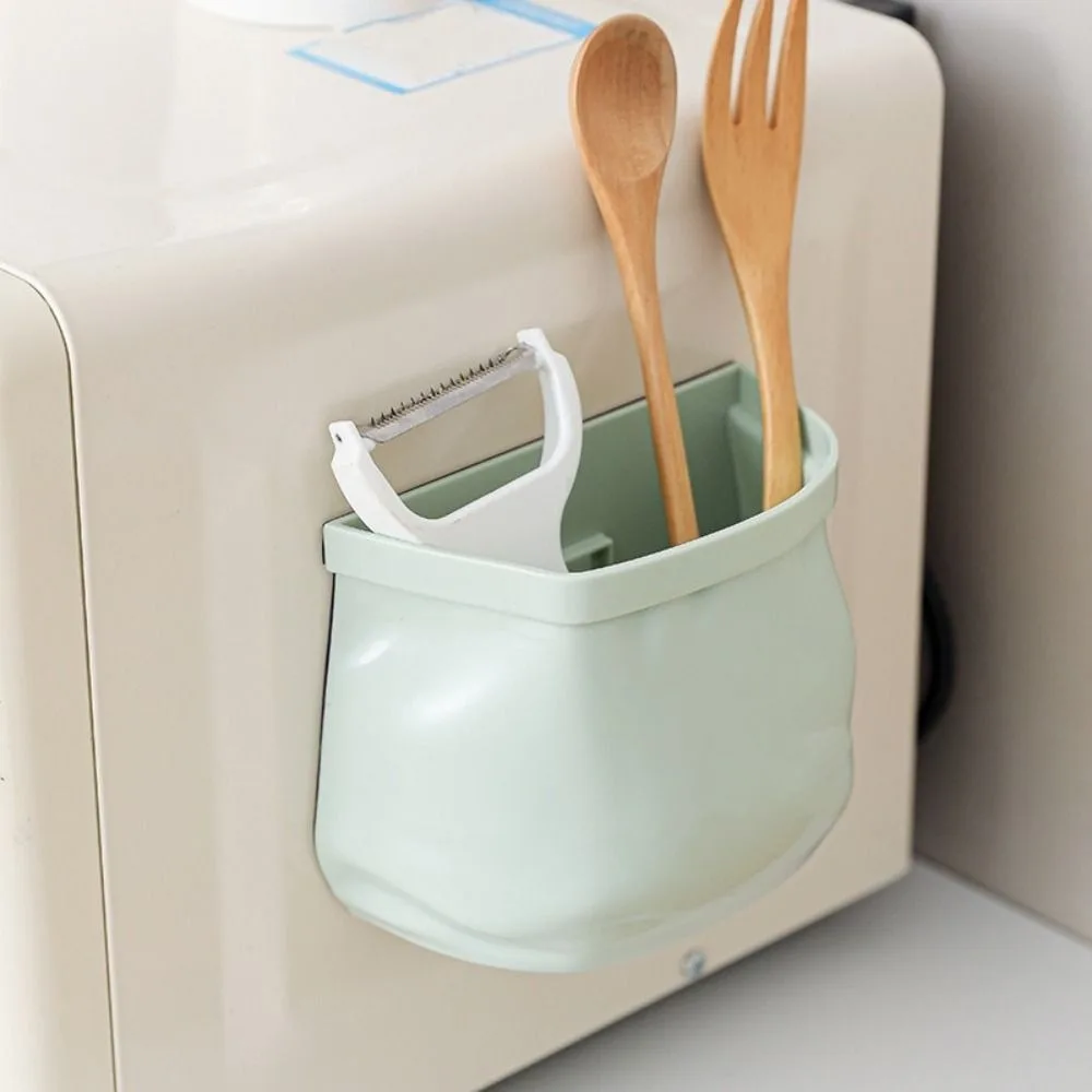 

Plastic Magnetic Storage Box Multi-Purpose Space Saver Wall Hanging Storage Box Cute Kitchen Storage Rack Fridge Storage