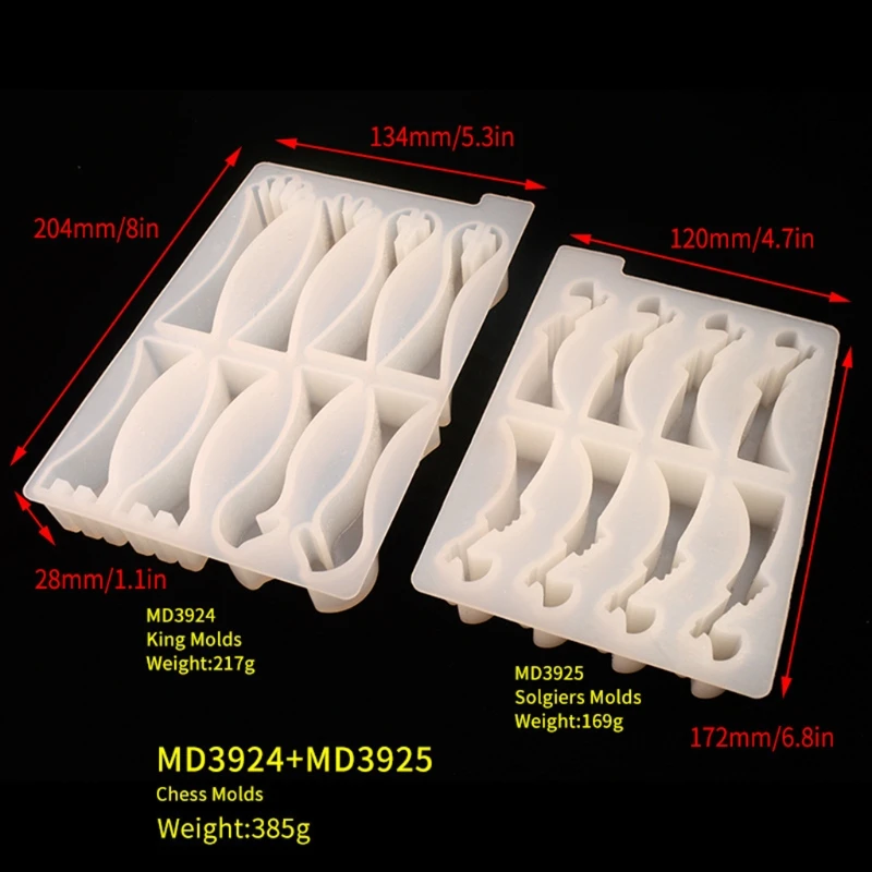 Handmade Chess Set and Checker Game Board Resin Casting Mold International Checkers Toy Silicone Mould Epoxy Resin Craft