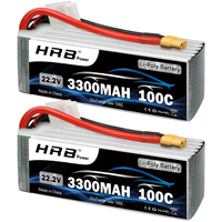 HRB 6S Lipo Battery 22.2v 3300MAH RC Battery 100C With XT60 Connector For RC helicopter RC Boat Airplane RC Car Truck Monster