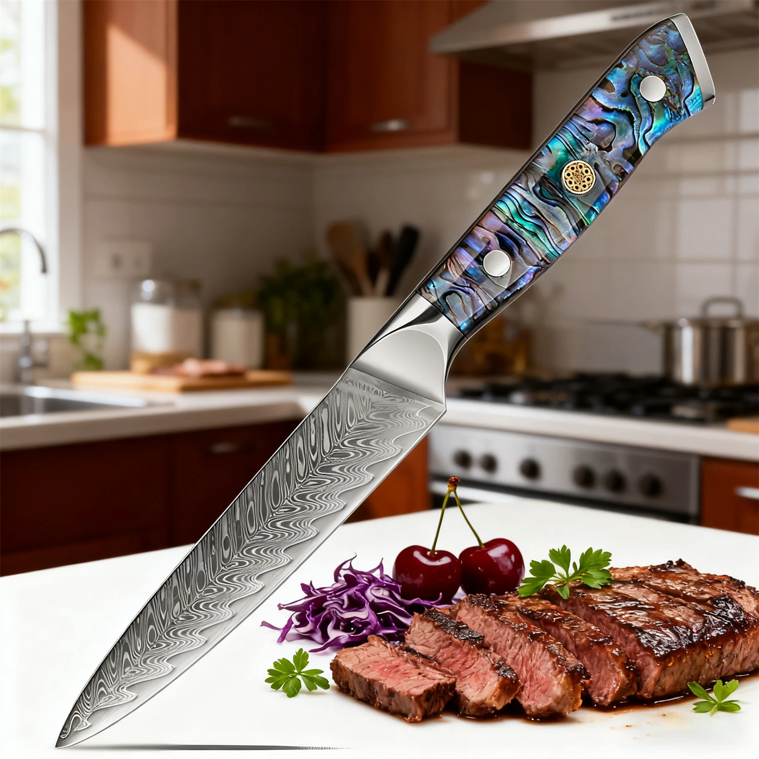 

Professional Kitchen Utility Knife Paring Knife 67 Layer Damascus Steel Slicning Knife Sharp Chef Cooking Knife Kitchen Stuff
