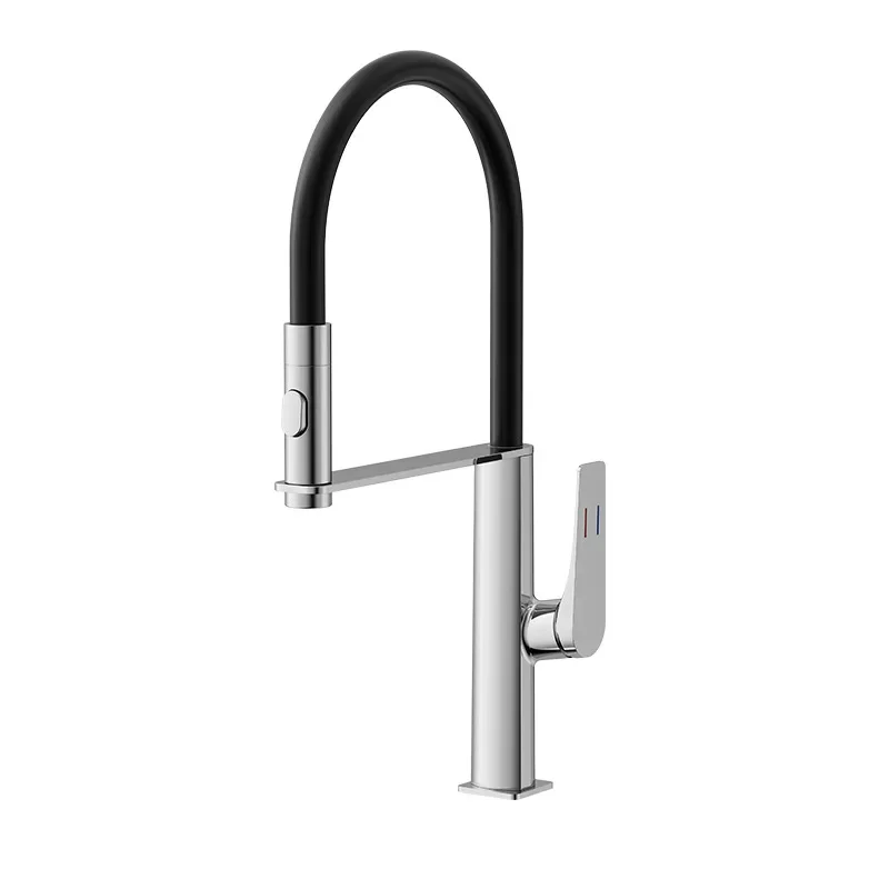

High-end kitchen faucet, universal, rotating, soft water outlet, hot and cold, vegetable basin