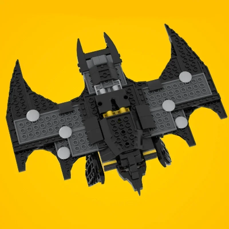 Moc 빌딩 벽돌 유명한 박쥐 영화 모델 슈퍼 Batfighter 기술 모듈 형 블록 선물 어린이를위한 장난감 DIY 세트 조립