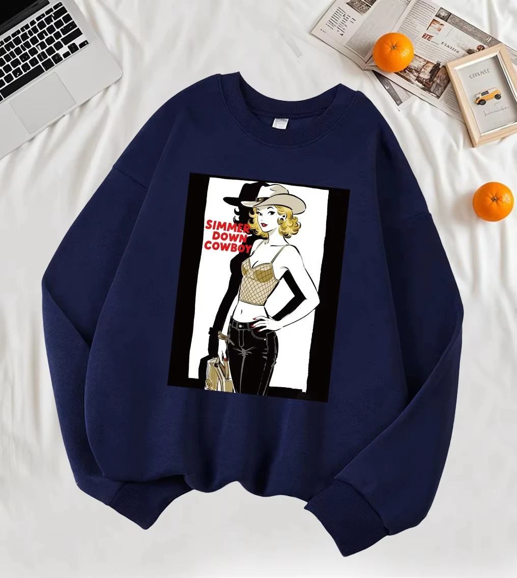 SKADE T-Shirt mit Blumenmuster, modisches Herbst-Damen-Sweatshirt mit Rundhalsausschnitt, Fleece-Sportbekleidung, Pullover, All-Match-Outfit