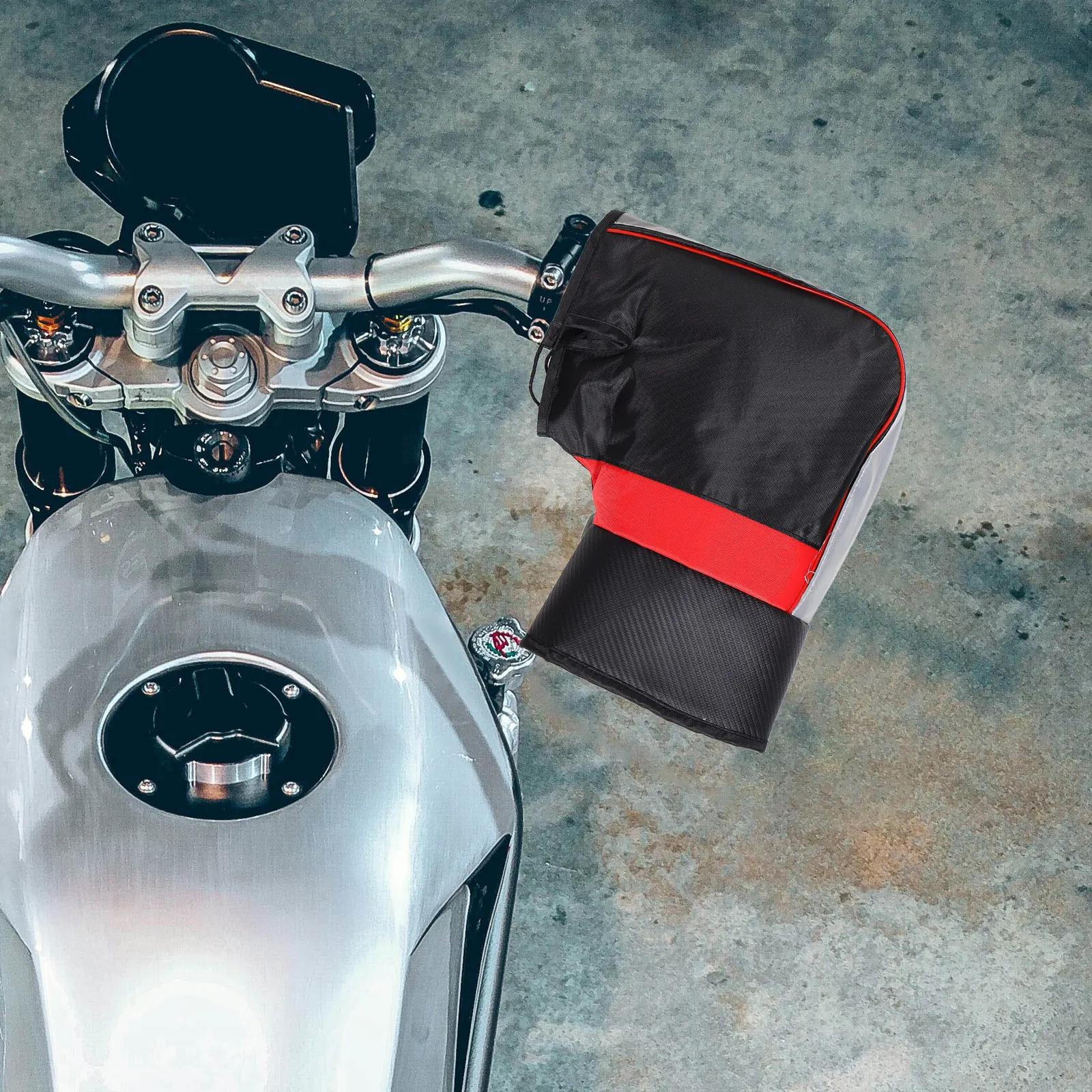 1Pair Winter Motorcycle Handlebar Gloves Thickened Windproof Warm Scooter and Electric Covers Mens Motorcycle Gloves