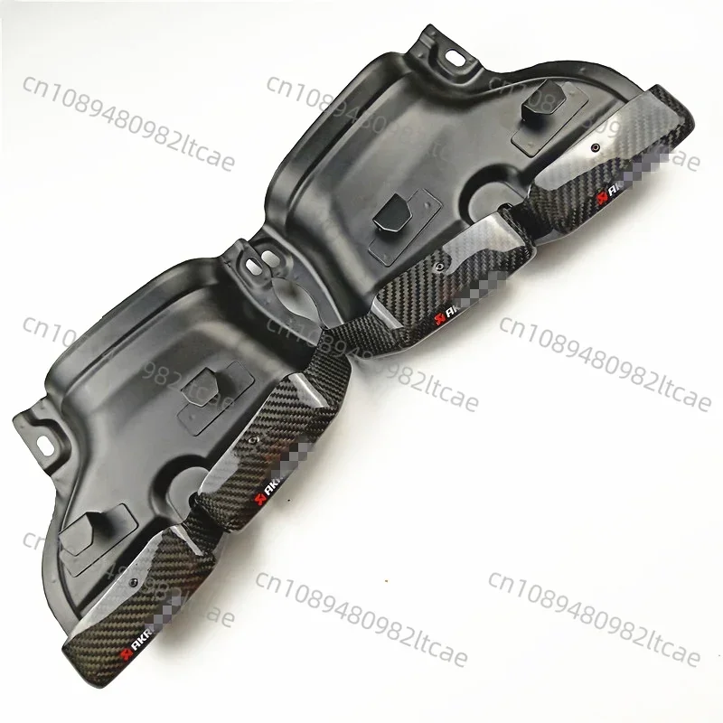 1 Pair Akrapovic for AMG Style Carbon Fiber Rectangle Exhaust Muffler Pipes Tips for Benz C/ E/ S/ CLA/ CLS/ GLC/ GLE/ GLS-Class