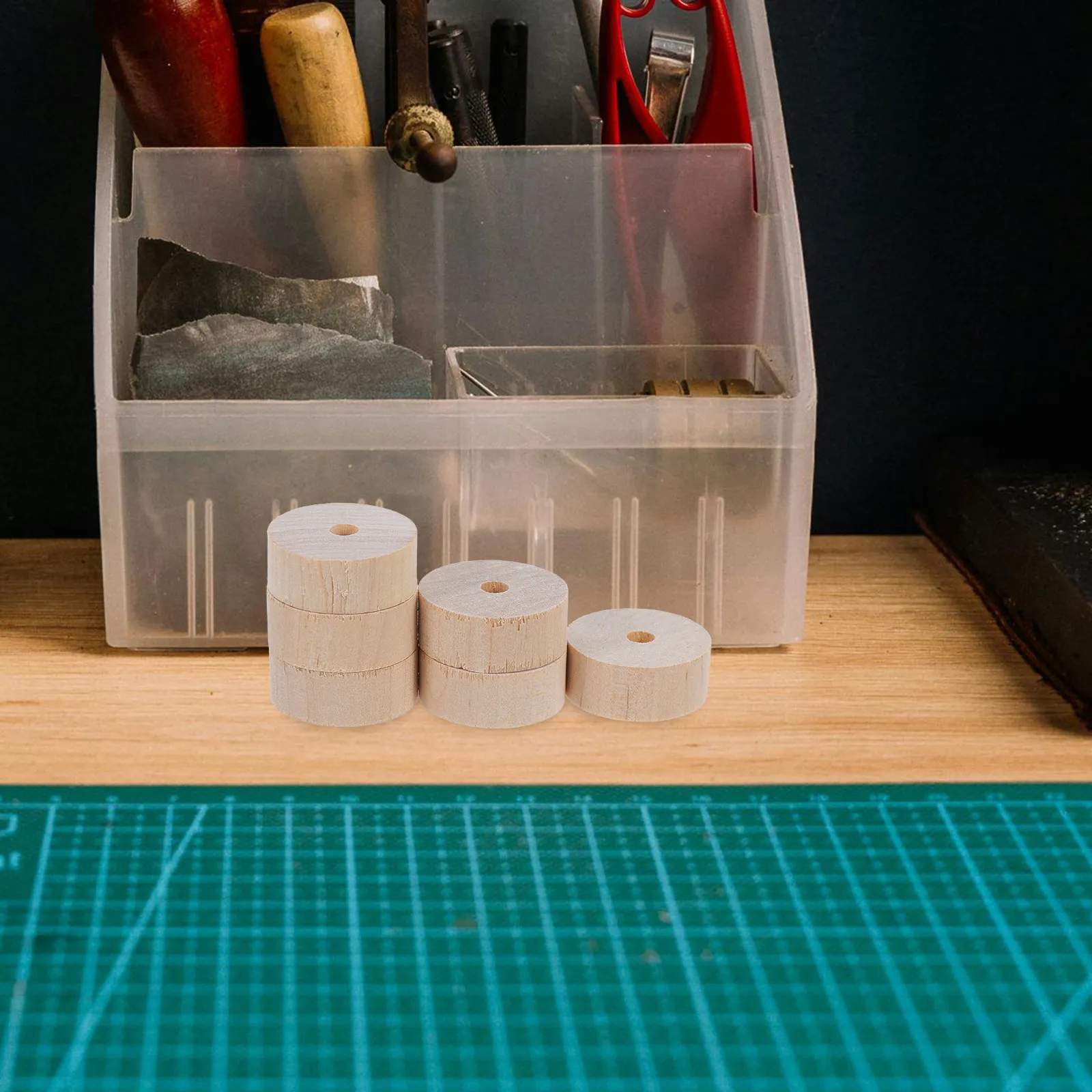 

50 шт. деревянных колес, необработанных, с естественной текстурой, гладкими шлифованными краями, для поделок своими руками, колес для тележек, деревянных повозок, принадлежности для деревянных поделок