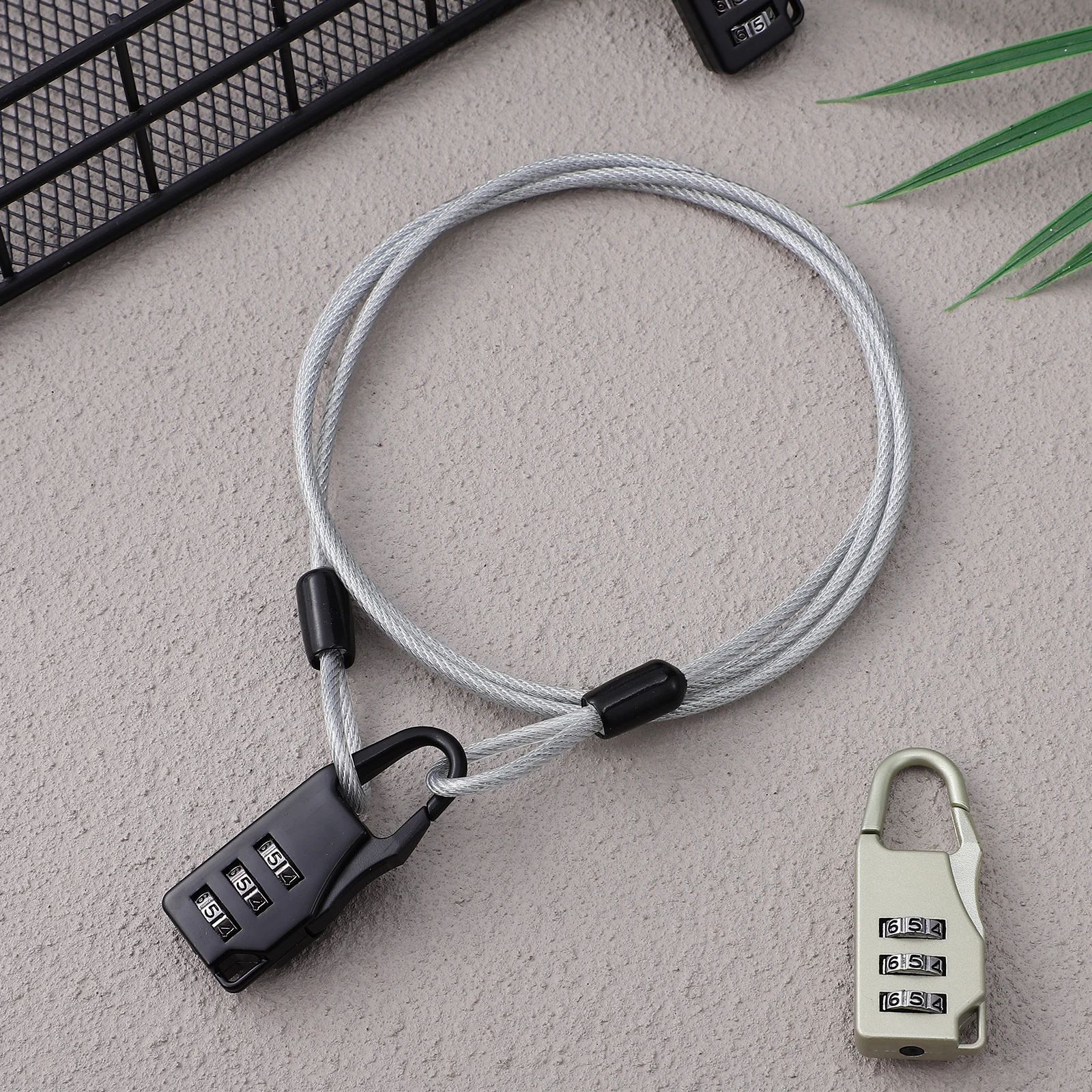 

Steel Cable Lock Bike Adjustable Safety Locks Railing Kit Chain Aluminum Sleeve Baby