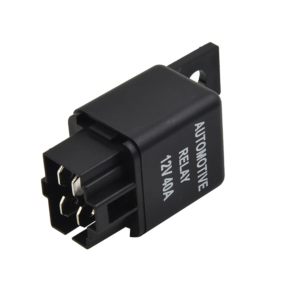 12V 40A Car Relay Automotive Van Boat Bike 4 Pin SPST Alarm Relay For Remote Starts, HID Headlights, Pop Doors, Trunk Releases S