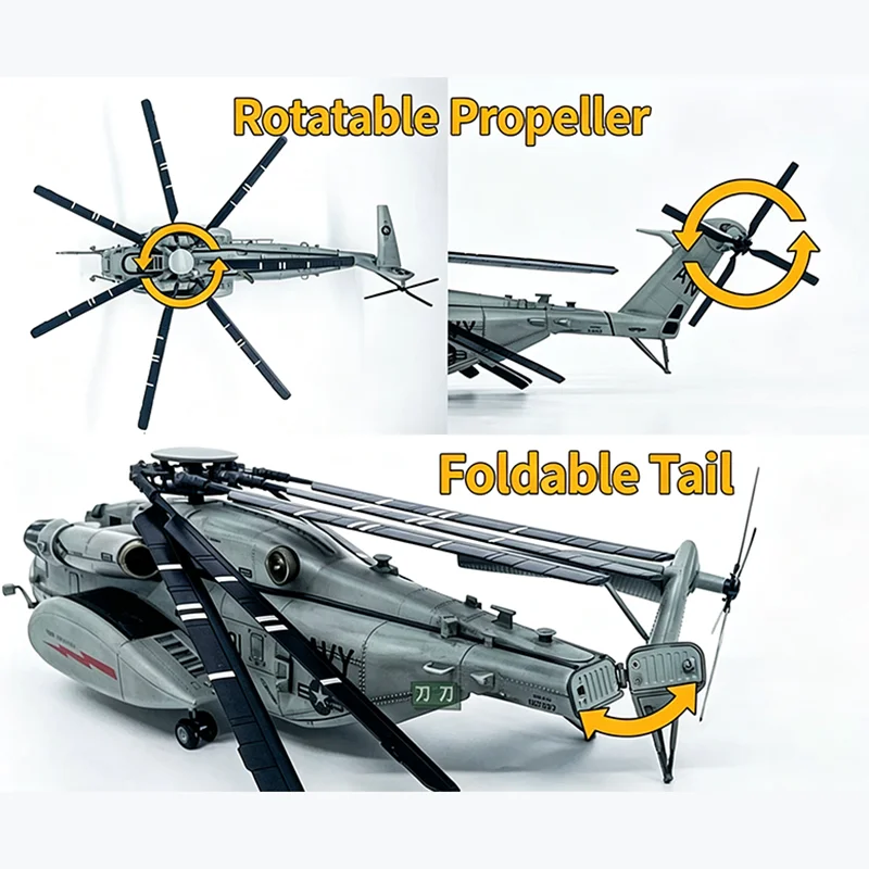 WLTK 1:72 MH-53E Hélicoptère en Alliage, Modèle d'Avion de Simulation, Collection, Décoration, Souvenir, Cadeau, Hobby & Jouets