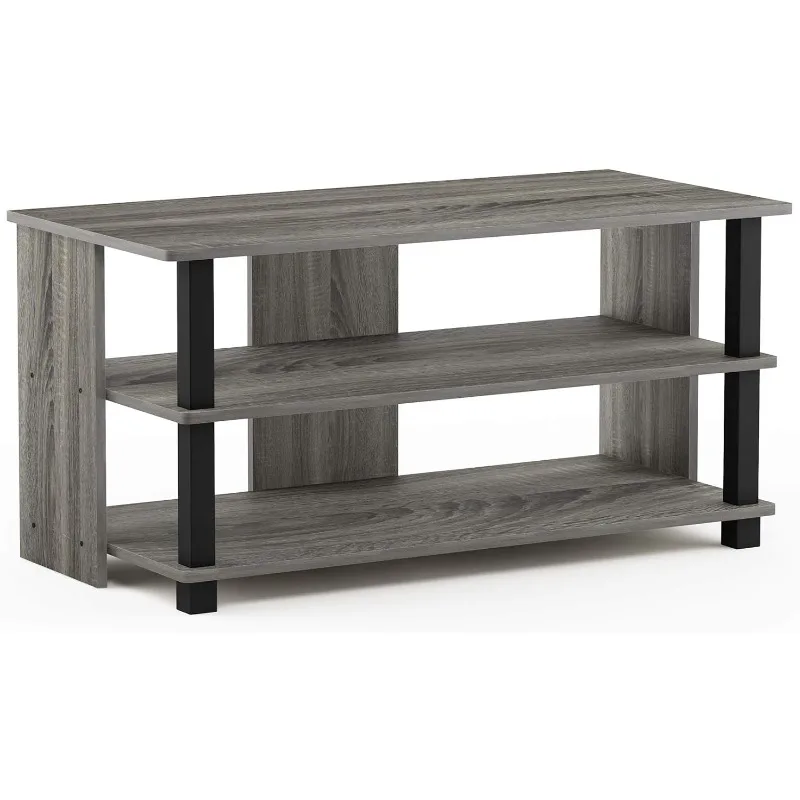 

3-Tier Stand for TV up to 40, French Oak Grey/Black