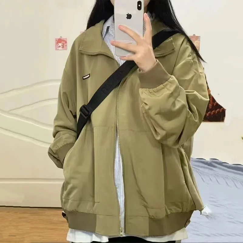 

Женские куртки, элегантное университетское качество, подкладка Tide, студенческое бархатное пальто для пар, популярное клетчатое фиолетовое пальто на молнии с застежкой-молнией