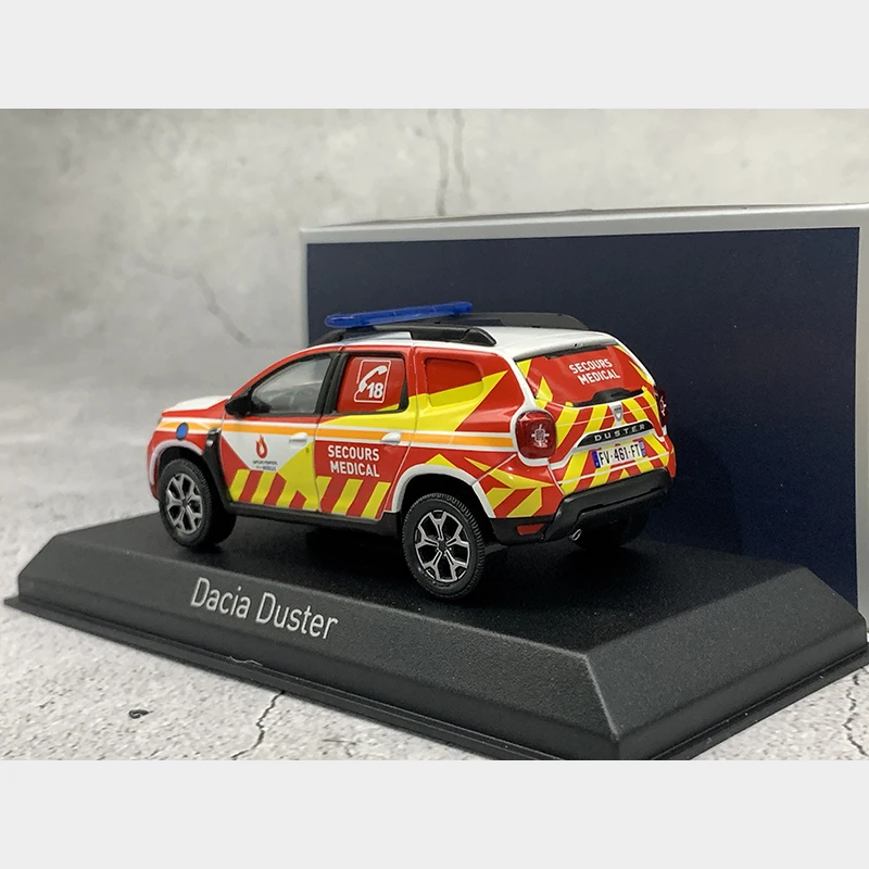 Norev diecast 1/43 escala vintage dacia espanador motor de bombeiros polícia liga modelo carro coleção exibição brinquedo presente lembrança