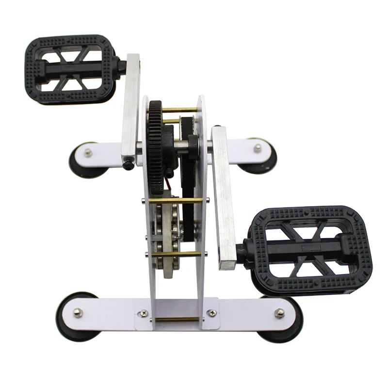 50/100W Portable Pedal Generator Rehabilitation Training Device DIY Fitness Geared Foot-Operated Generator