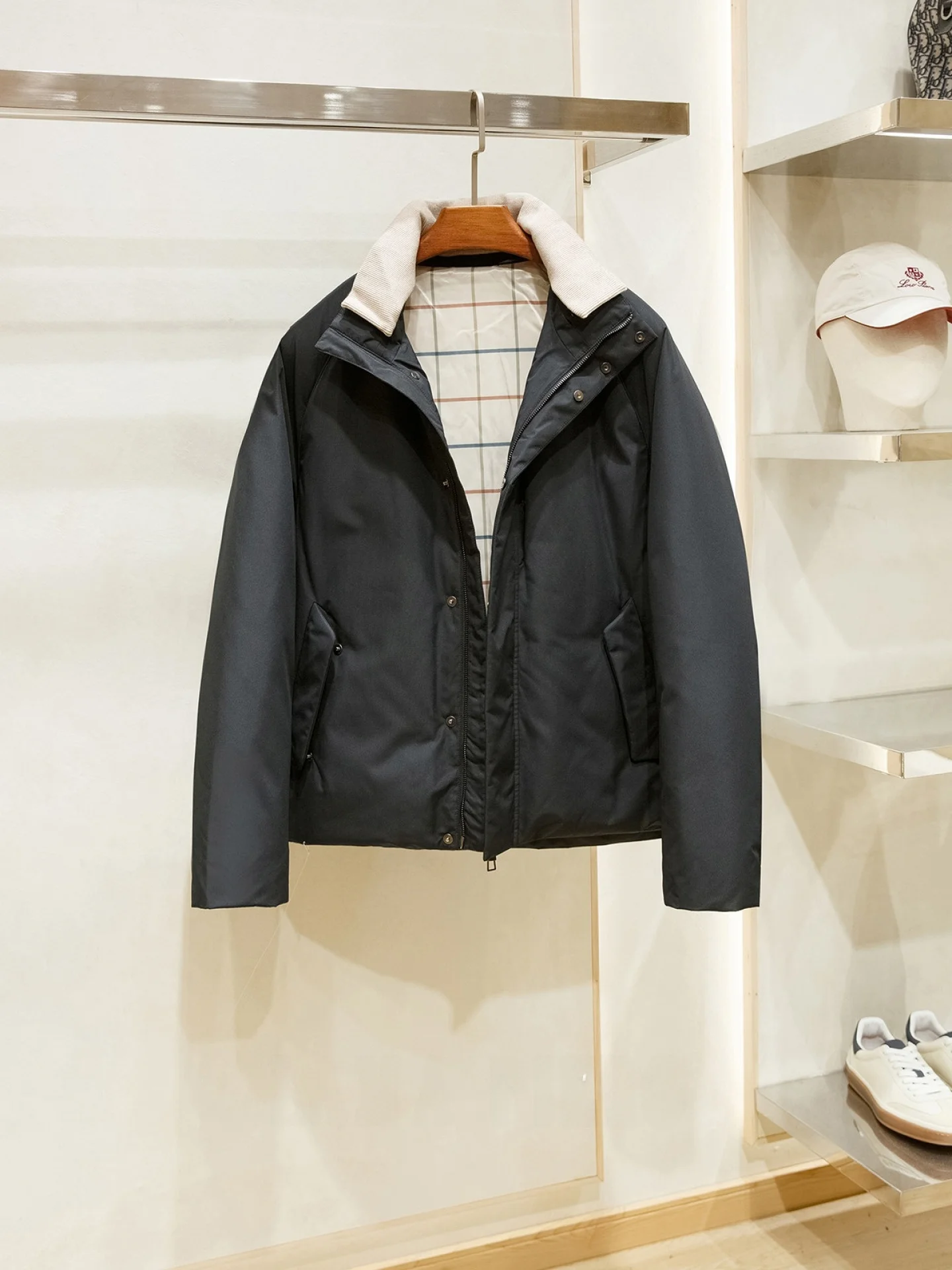 

Мужская зимняя повседневная водонепроницаемая ветрозащитная куртка с 90% белым гусиным пухом, вязаным воротником, свободного кроя, модная городская модель