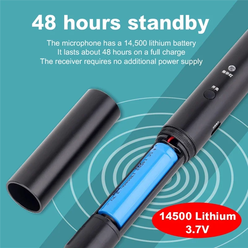 

-A99Z 3 In 1 Wireless Interview Microphone Condenser Microphone Handheld For Studio Recording Mic Noise Cancel