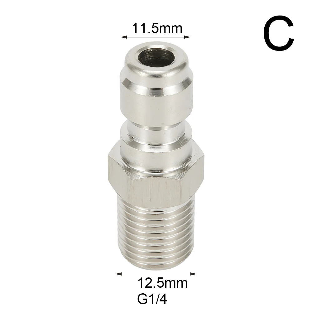 Adattatore per idropulitrice 1/4 ''connettore rapido raccordo a sgancio rapido rondella di alimentazione connessione rapida attacco rapido 1/4 pollici