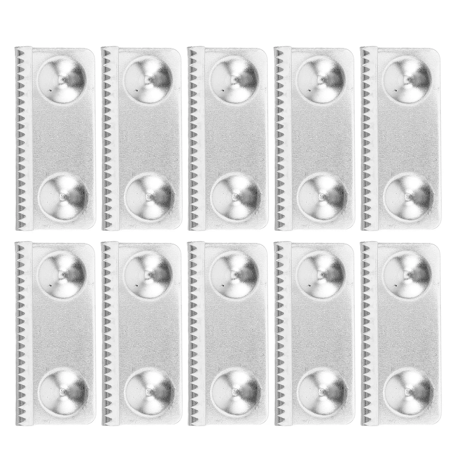 10Pcs Tape Dispenser Cutter Blades Serrated Stainless Steel Replacement for Office Packaging Desktop Tape Cutting Tool