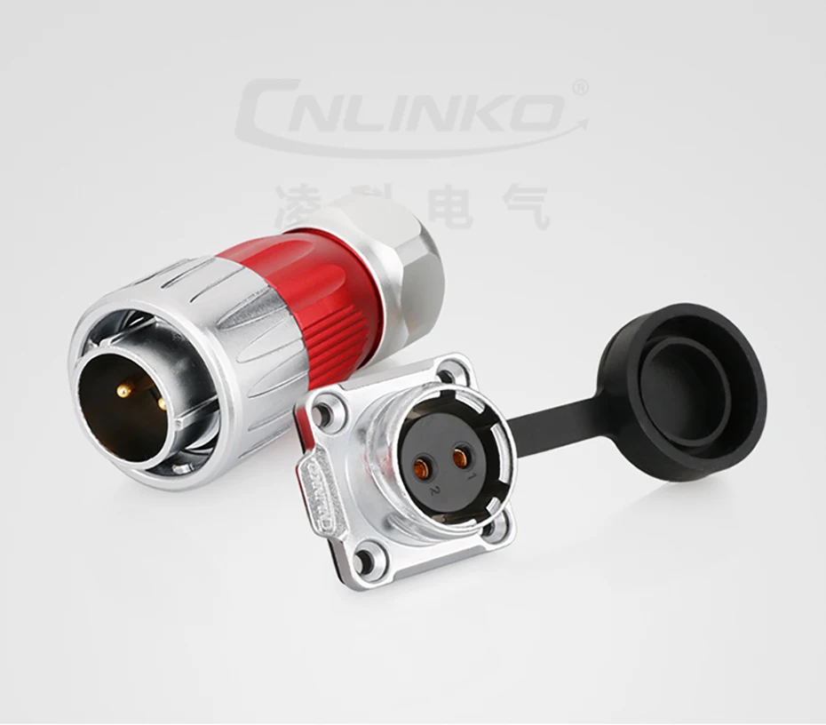 CNLINKO DH20 2/3/4-Pin Vollmetall Wasserdichter Steckverbinder IP68 M20 Lötbarer Netzstecker und Panel-Buchse für Medizinische & Krankenwagen-Ausrüstung – Detail 24