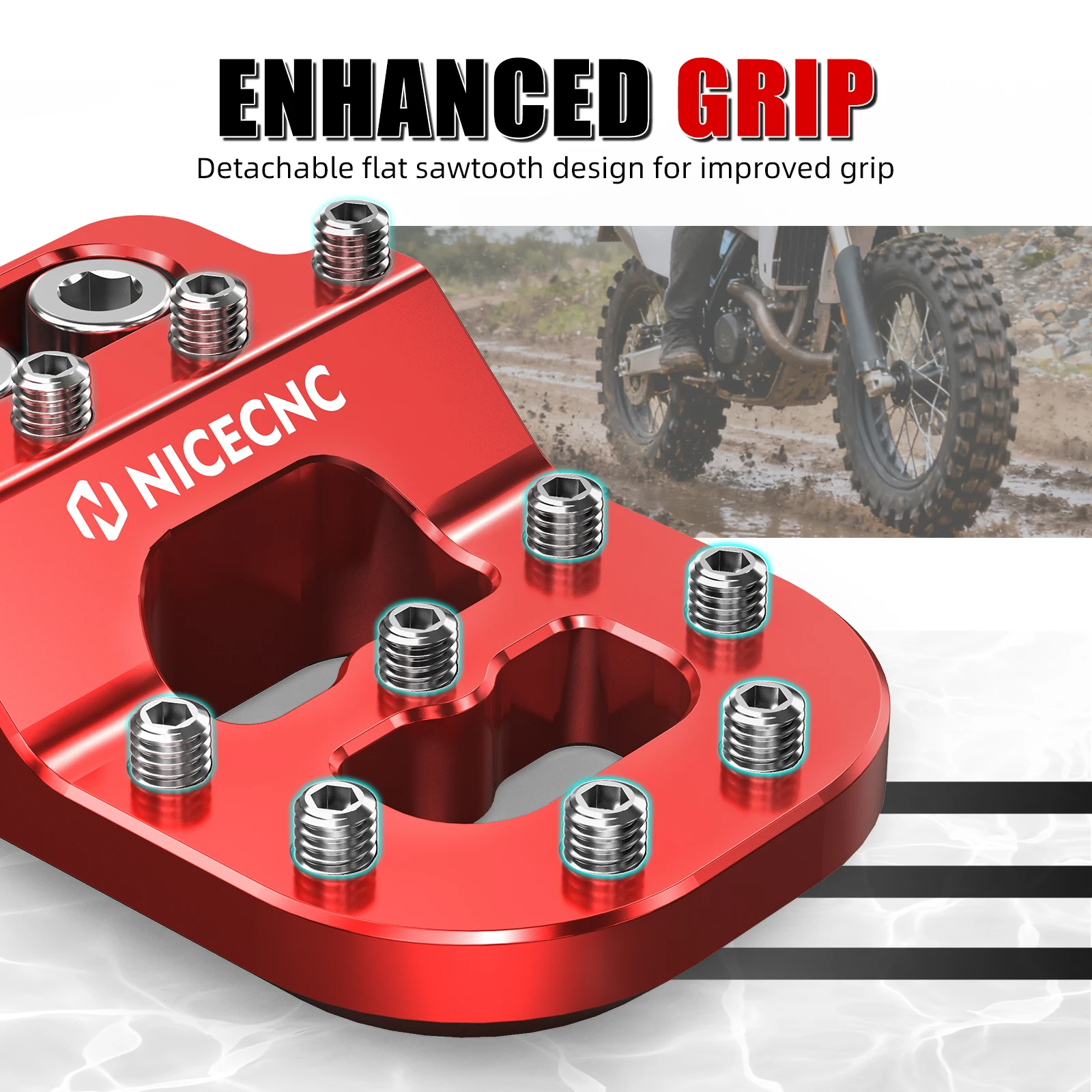 Hintere Bremspedal-Trittplattenspitze für KTM 690 Enduro R SMCR 790 890 Adventure/R 1050 1090 1190 Adv/R 1290 Super Adventure/R/S/T – Detail 26