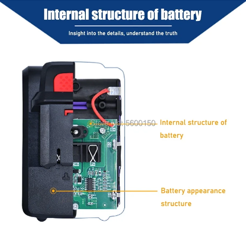 La batteria al litio ricaricabile da 21 V può essere utilizzata in accessori per cacciavite elettrico per utensili elettrici per uso domestico
