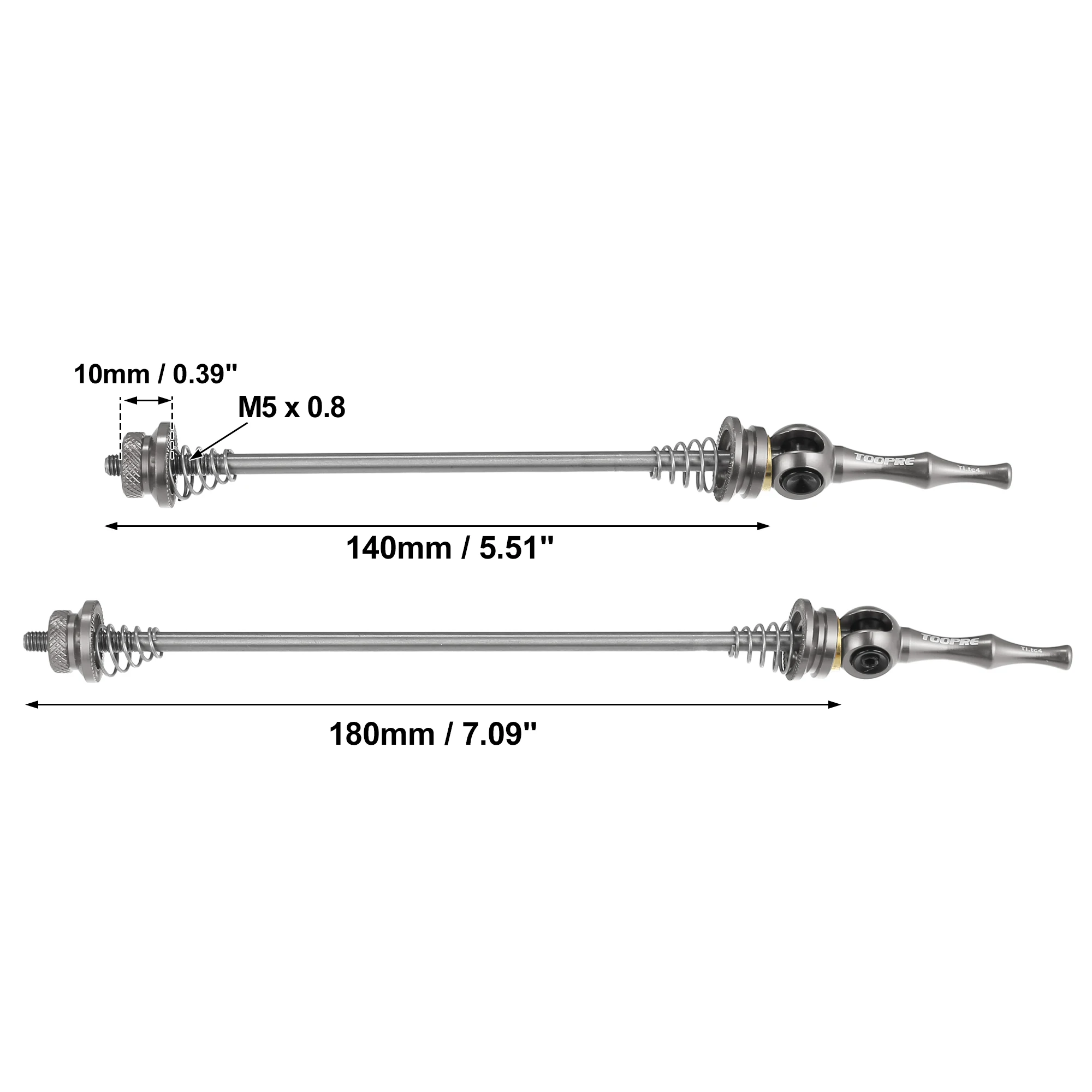 

X Autohaux пара велосипедных быстроразъемных осей, шампуры, рычаг, передняя и задняя ось велосипеда, ступица колеса 140 мм, 180 мм, титановый тон