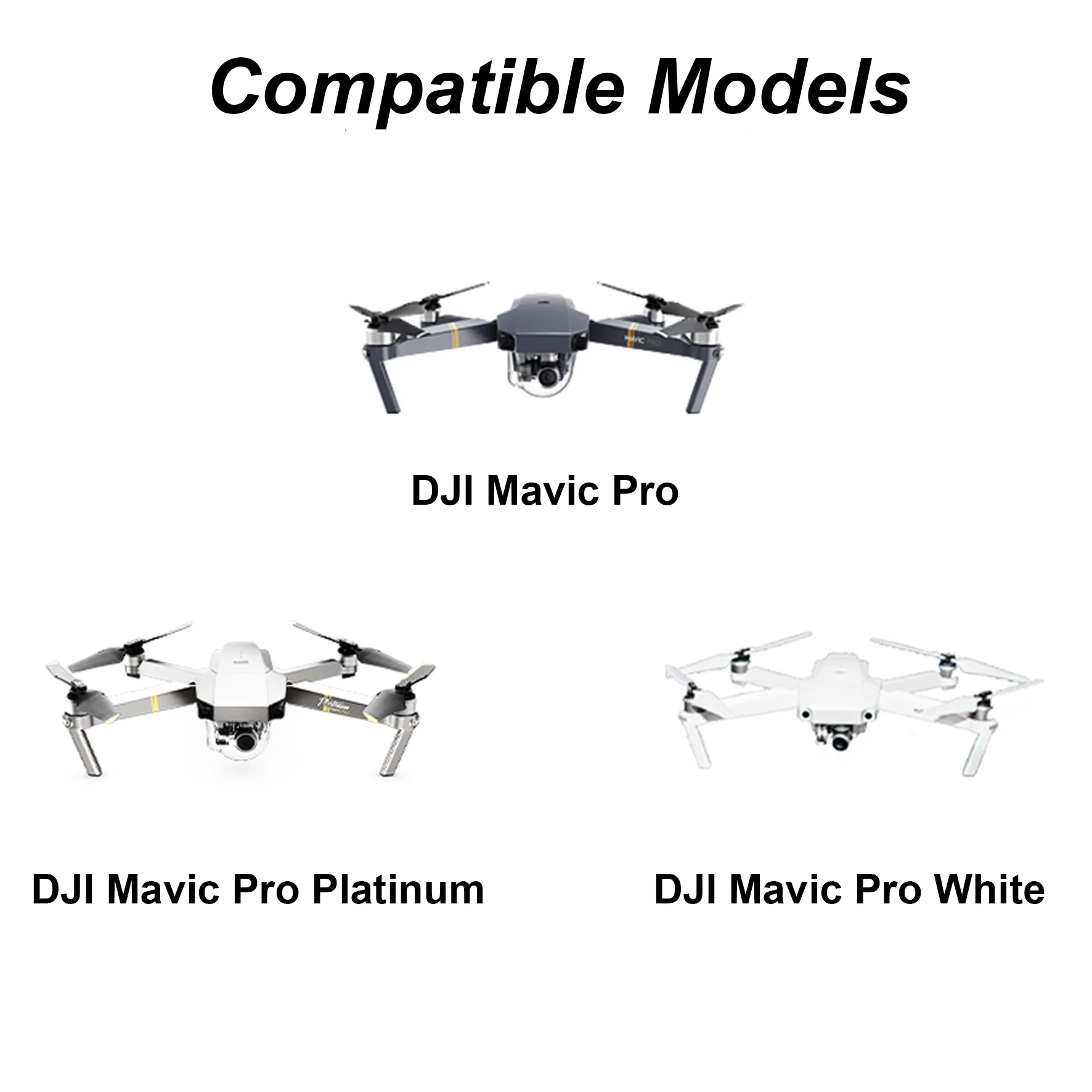 بطارية بديلة ذكية للطيران من Pickle Power لـ DJI Mavic Pro، Mavic Pro Platinum، Mavic Pro باللون الأبيض