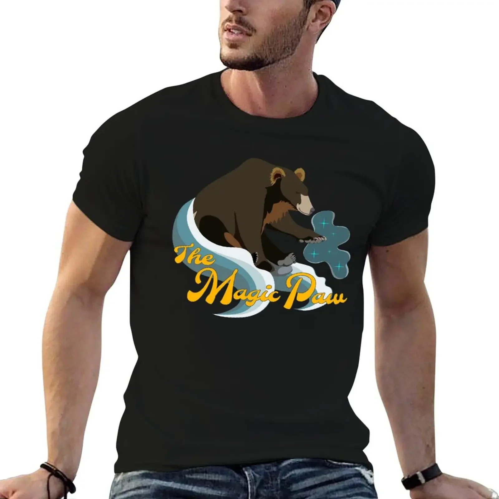 The Magic Paw T-Shirt graphic t shirts animal prinfor boys summer tops oversized mens clothing