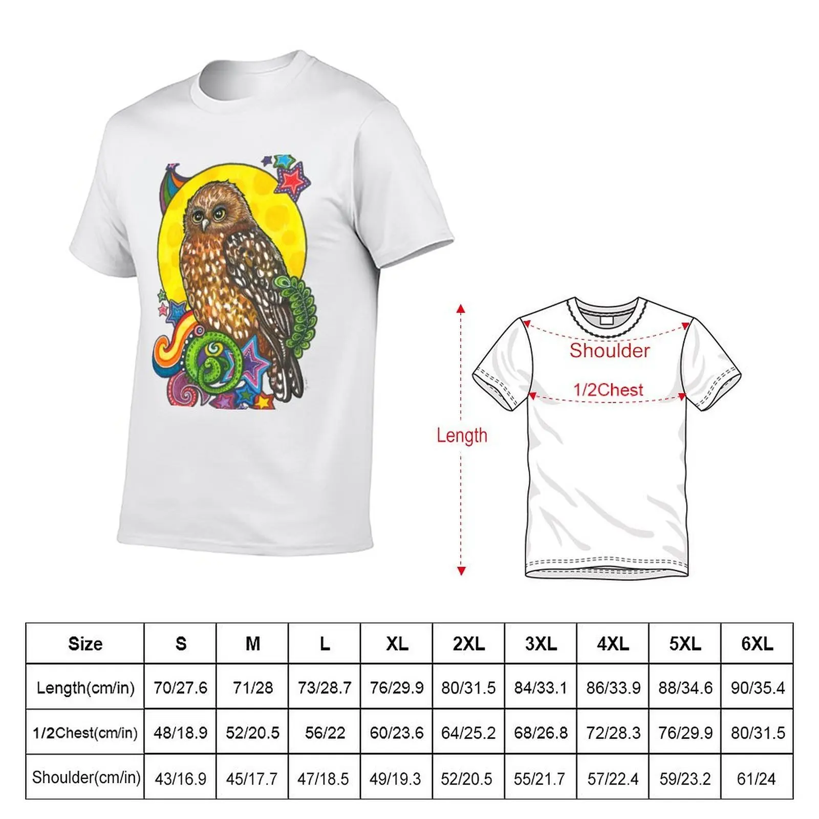 Radiant Ruru T-Shirt t shirts for man cotton soft graphic t shirts for man T-Shirt