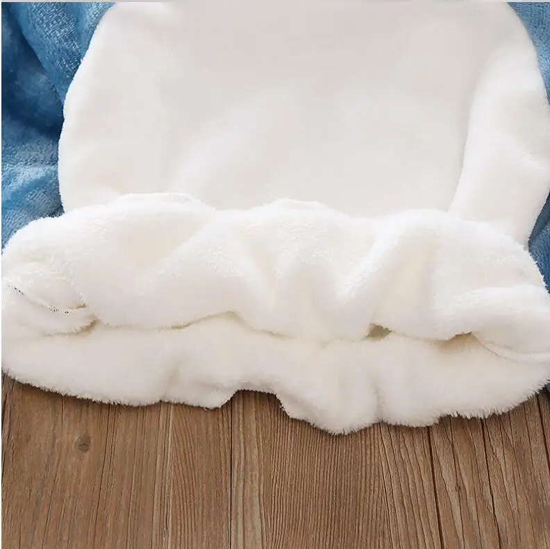 Jungen Korallen Fleece Pyjama Sets Plus Samt Dicke Flanell Homewear Kinder Winter Warme Nachtwäsche Anzug 2Pcs Mädchen Hosenanzug – Detail 12