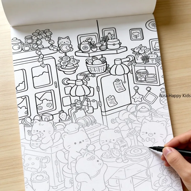 A Fun Decompression and Coloring Graffiti Art Book, with 16 Patterns Suitable for Artistic Creation Good As Art Gifts