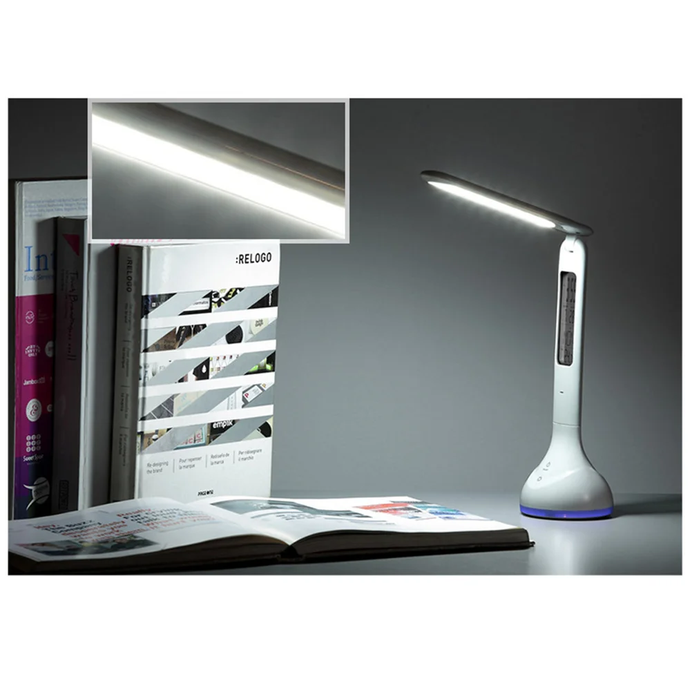 

Table Lamp Rechargeable Eye Care 3 Level Brightness 180 Degree Adjustable Arm Atmosphere Light Portable Reading Light