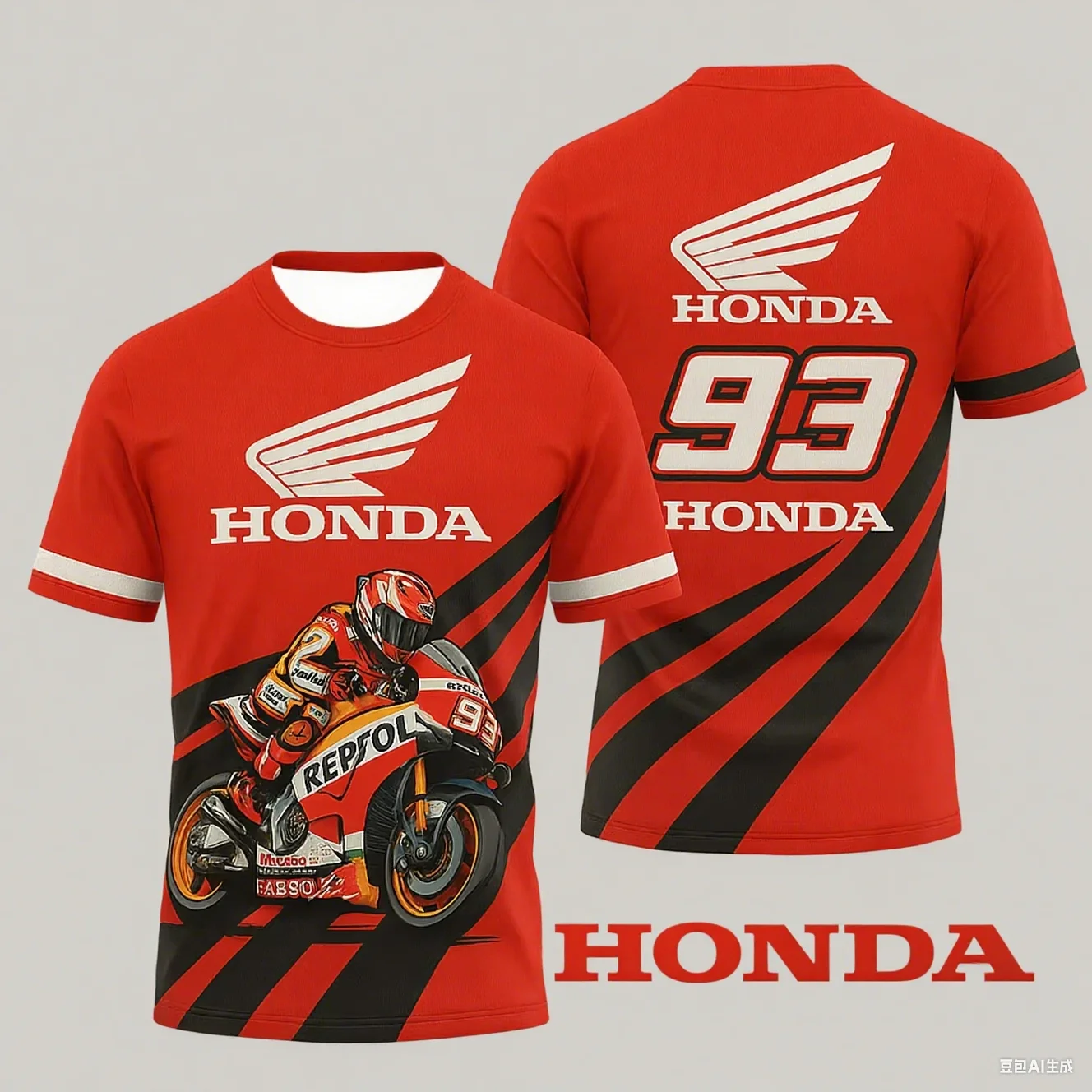 

New Off-Road Motorcycle Riding T-Shirt Fast Drying Breathable Short Sleeve Sport For Men And Women Honda Riding T-shirt Tops