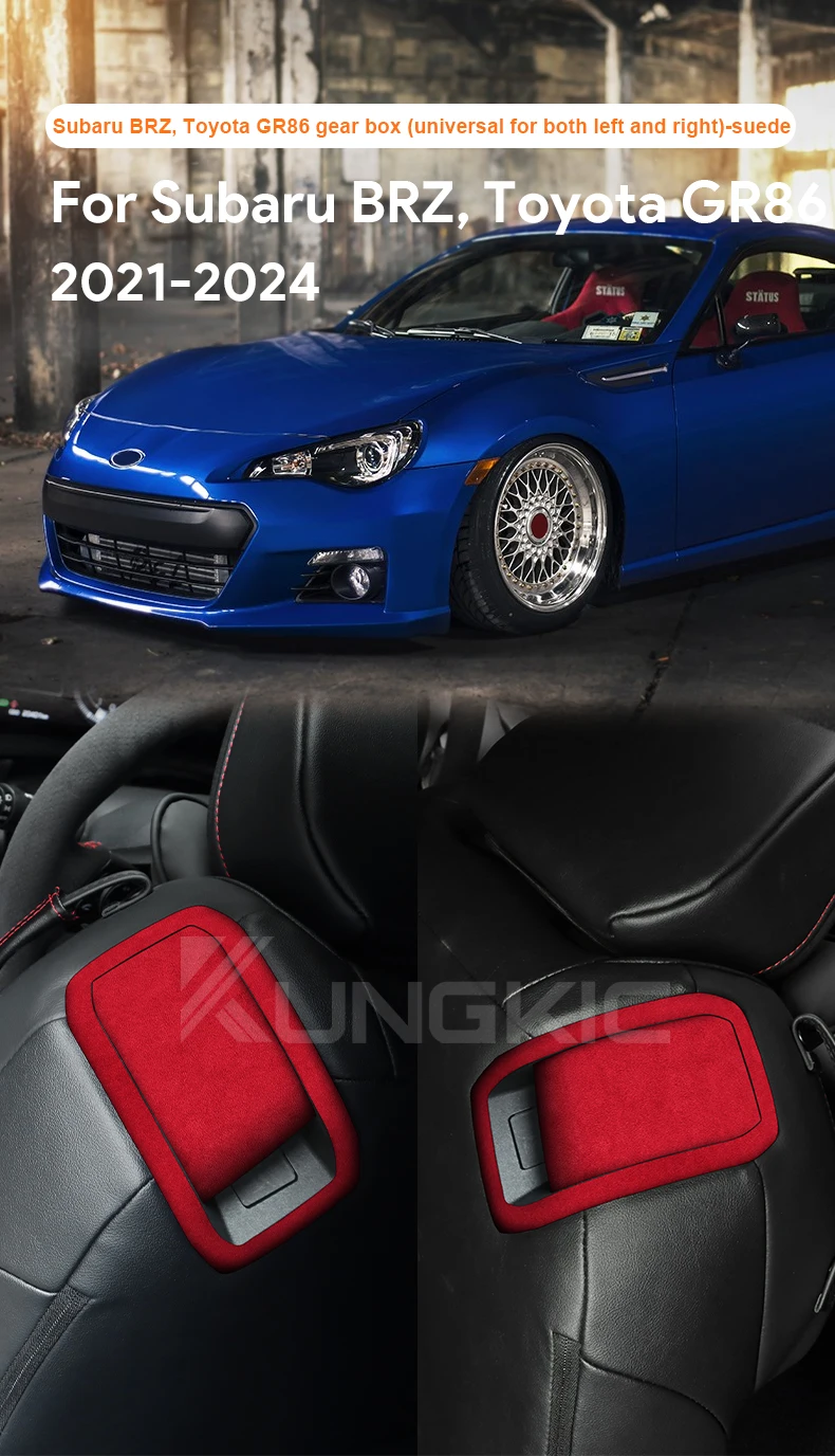 Hochwertiger Wildleder-Aufkleber für Subaru BRZ Toyota GR86 2021 2022 2023 2024 RHD LHD Auto-Sitzgriff-Verkleidung Innenraum-Zubehör – Detail 1
