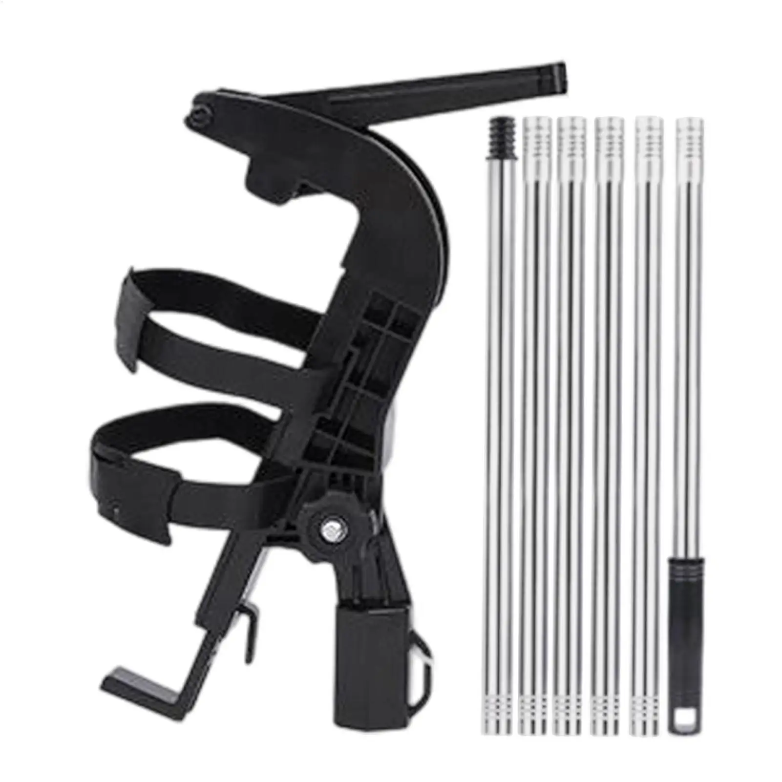Spray Can Extension Pole Adapter Sprayer Stand Adapter with 1.6/2/2.4m Telescopic Pole Adjustable Angle Spray Extender