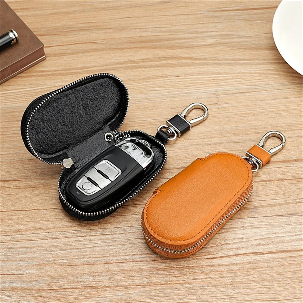 PU Leather Key Holder Minimalist Keychain Case Wallet Key Storage Case Key Protector Large-Capacity Multifunctional Key Pouch