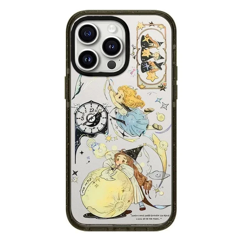 

2.0 Acrylic Cartoon Magic Girl Phone Case Cover for IPhone 11 12 13 14 15 Pro Max Case