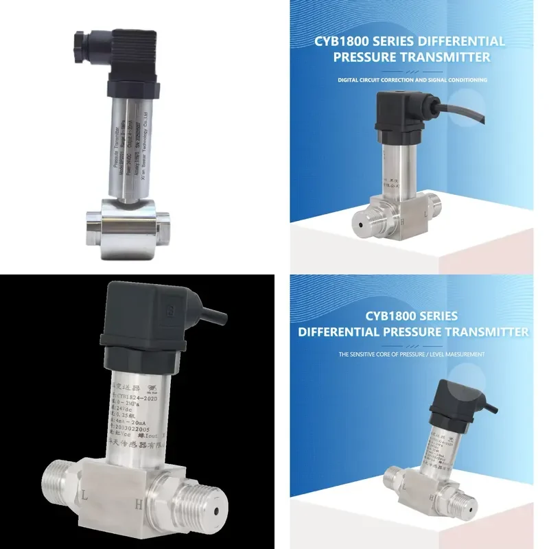 HUATIAN CYB1810 Series Low Cost Piezoresistive 4-20mA Differential Pressure Transmitter IP67 0.1 Accuracy Air Stainless Steel