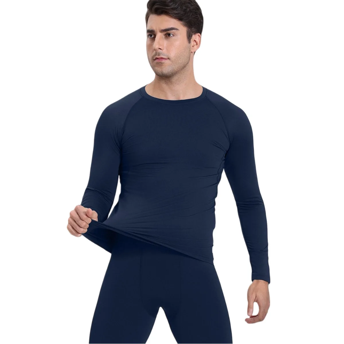 

Men's Thermal Compression Base Layer Set Fleece Lined Top Pants for Skiing Cold Weather Training, Moisture Wicking